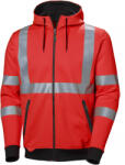 Helly Hansen ADDVIS JÓL LÁTHATÓSÁGI CIPZÁRAS KAPUCNIS PULÓVER, piros, XL (79094_160-XL)