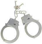 Seven Creations Large Metal Handcuffs With Keys - fém bilincs (ezüst)