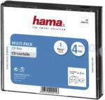 Hama Кутийка за CD/DVD HAMA Multi-Pack 4, прозрачен/черен (HAMA-49415) - Allstore
