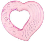 Akuku hűtőrágóka szilikon szívecske rózsaszín - babymax