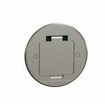 Schneider Electric INS52101 UNICA SYSTEM+ Padlócsatlakozó, kör alakú, fém, 2P+F csatlakozóaljzattal (SCHNINS52101)