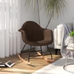 vidaXL Scaun balansoar, maro închis, material textil (338110) Balansoar