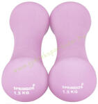 SPRINGOS neoprén súlyzó pár 2x1, 5 kg-os világos rózsaszín ergonomikus (SPR_FA1039)