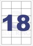  Etikett címke, 63, 5x46, 6mm, 100 lap, 18 címke/lap (11468) - tintasziget