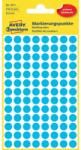 AVERY Etikett címke, o8mm, jelölésre, 104 címke/ív, 4 ív/doboz, Avery kék (3011) - tintasziget