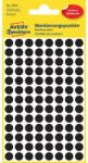 AVERY Etikett címke, o8mm, jelölésre, 104 címke/ív, 4 ív/doboz, Avery fekete (3009) - tintasziget