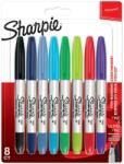 Sharpie 1x8Twin Tip Permanent- marker UF + F 8 colours (2065409)