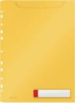 Leitz Mapa Cosy Jumbo, PP, A4, 150 coli, pre-perforata, cu eticheta, 3 buc/set Leitz galben chihlimbar E46680019