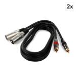 Electronic-Star 2er cablul Set 2 x 1, 5 m XLR la RCA (PL-2X10723) (PL-2X10723)