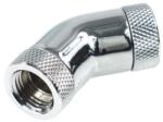 Alphacool HF Szögadapter 45 ° - G1 / 4 forgatható - 2x belső menet - Króm /17053/