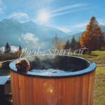 POOL EXPERT Дървено джакузи кръгло, 1.80 х 0.90 м, с печка на дърва - pool-expert - 9 172,84 лв