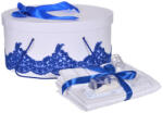  Pachet trusou botez si cutie trusou cu decor elegant Albastru pentru Baieti Denikos® 846 NKO5275 (NKO5275)