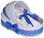  Trusou de botez in cutie landou cu dantela albastra pentur Baietel Denikos® 827 - NKO5256 (NKO5256)