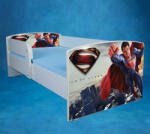  Pat Imprimat Cu Super Man 160x80 Cu Saltea Inclusa, Varianta Fara Sertar Ptv1751 (PTV1751)