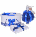  Pachet lumanare personalizata nume Baiat cu trusou de botez iepuras si cutie trusou decor Albastru Denikos® 912 NKO5341 (NKO5341)