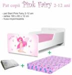 Oli's Pachet Promo Pat de Fete 2-12 ani Start Pink Fairy cu saltea cu lana 160x80 si husa impermeabila incluse- PC-PCH-PRO-STR-PFR-80 (PC-PCH-PRO-STR-PFR-80)