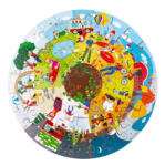 Bigjigs Toys Puzzle de podea 360° - Anotimpurile Puzzle