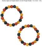  Bratara Agata de Mongolia Diametru 56 mm Margele Rondele - 9 x 10 mm- 1 Buc - concepttropic - 148,00 RON