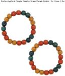  Bratara Agata de Mongolia Diametru 56 mm Margele Rondele - 9 x 10 mm- 1 Buc - concepttropic - 154,00 RON