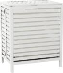 Mobikon Cos de rufe din bambus si textil alb Menork 60x46x60 cm (0000255627)