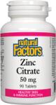 Natural Factors Цинк Цитрат 50 мг. 90 табл