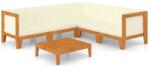 vidaXL Set mobilier grădină cu perne, 6 piese, lemn masiv acacia (3058122) - comfy
