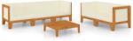 vidaXL Set mobilier de grădină cu perne, 6 piese, lemn masiv de acacia (3058118) - comfy