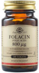 Solgar - Acid folic Folacin 800mcg, 100 tablete, Solgar 100 capsule Suplimente alimentare 800 mcg - hiris