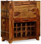 vidaXL Dulap bar din lemn masiv de sheesham, 85 x 40 x 95 cm (243948) Suport sticla vin