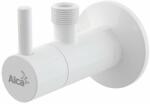Alca Robinet coltar cu filtru 1/2 tol x 3/8 tol rotund alb, ARV001B Alca (ARV001B)