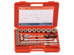 Genius Tools set de cap de cioară, metric, 1/2", 26 bucăți (EU-426M) (MK-EU-426M) Set capete bit, chei tubulare