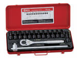 Genius Tools set de chei pneumatice cu cap, T-torx (externe) 1/2", 15 bucăți (TX-415) (MK-TX-415) Set capete bit, chei tubulare