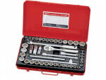 Genius Tools set de cap de cioară, metric și în inch, 1/2", 46 de bucăți (GS-446MS) (MK-GS-446MS) Set capete bit, chei tubulare