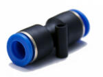 SHPI Conector de plastic pentru furtun de aer (conectabil), drept, 2x 9mm (SPU-9) (MK-SPU-9)