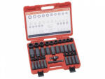 Genius Tools set de chei pneumatice cu cap, metrice, lungi și normale, 1/2", 40 de bucăți (CD-440M) (MK-CD-440M) Set capete bit, chei tubulare