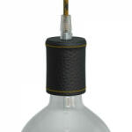 Creative-Cables Bőr Borítású Fa E27 Lámpatartó Készlet (KBP0310)