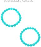  Bratara Amazonit Diametru 54 mm - Margele Rotunde - 8 x 8 mm