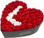 Colorissima Litera L din Trandafiri in Cutie in Forma de Inima - colorissima - 99,00 RON