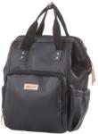 Chipolino Rucsac si gentuta cu saltea de infasat Chipolino black leather (CHRAF02105BL)
