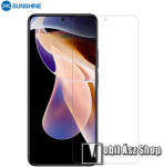 SUNSHINE Hydrogel TPU képernyővédő fólia - Ultra Clear, ÖNREGENERÁLÓ! - 1db, a teljes képernyőt védi - Xiaomi Redmi Note 11 Pro Plus (For China Market) / Redmi Note 11 Pro (For China Market)