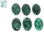 Palm Stone Malachit Oval - 51-53 x 35-36 x 8-10 mm - (XXL) - 1 Buc