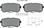 TEXTAR set placute frana, frana disc TEXTAR Q+ 2494901 (2494901)