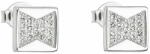  Evolution Group Ezüst fülbevaló cirkónium kövekkel fehér rombusz 11.043, 1 - mall