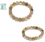  Bratara Cuart cu Rutil Auriu, diametru 52 - 63 mm, margea rotunda 10 mm - concepttropic - 210,00 RON