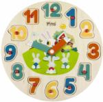 Pino Toys Дървен образователен пъзел Pino - Часовник и числа, зайчета (1745H1-1) - ozone