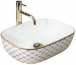 Rea Lavoar pe blat Rea Belinda Diamond 47 cm alb - auriu (5902557367023)