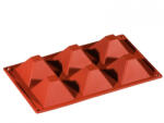 Pavoni Forma Silicon Piramida 7.1x7.1xh4 cm, 6 cavitati (FR007) Forma prajituri si ustensile pentru gatit