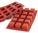 Silikomart Forma Silicon Cub 3.5 x 3.5 x h 3.5 cm, 15 cavitati (SF105) (16.105.00.0000) Forma prajituri si ustensile pentru gatit