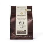Callebaut Ciocolata Neagra 54.5% Recipe 811, 2.5 kg, Callebaut (811-E4-U71)