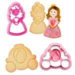 Decora Printesa si Caleasca - Decupatoare Plastic O 8 si 9 cm, Set 2 Buc (255052)